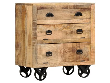 vidaXL Bočná skrinka 70x40x75 cm masívne mangovníkové drevo