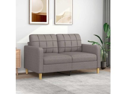 vidaXL 2-miestna pohovka sivohnedá 140 cm látka