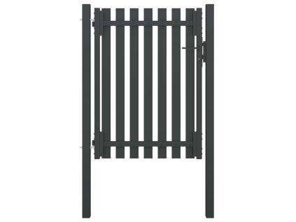 vidaXL Záhradná plotová brána, oceľ 1x1,7 m, antracitová