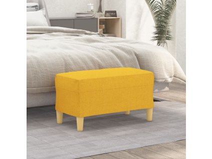 vidaXL Lavička bledožltá 70x35x41 cm látka