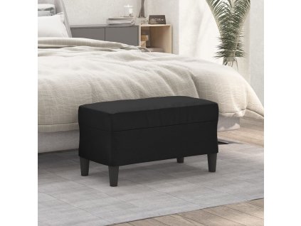 vidaXL Lavička čierna 70x35x41 cm umelá koža