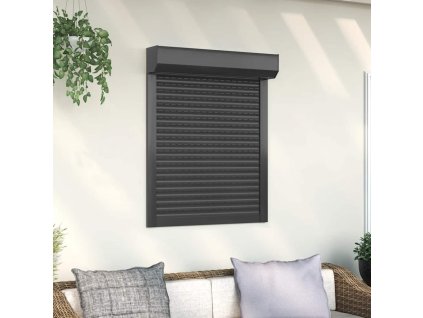 vidaXL Predokenná roleta, hliník 70x100 cm, antracitová