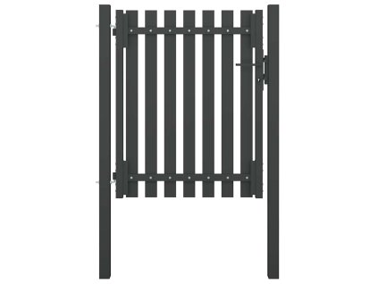 vidaXL Záhradná plotová brána, oceľ 1x1,5 cm, antracitová