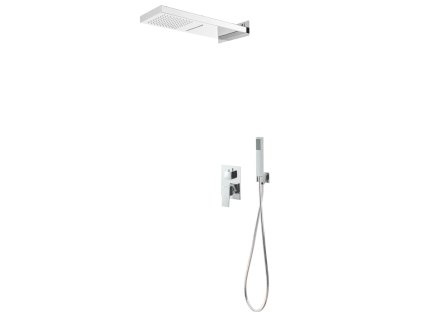 vidaXL Sprchový systém nehrdzavejúca oceľ 201 strieborný