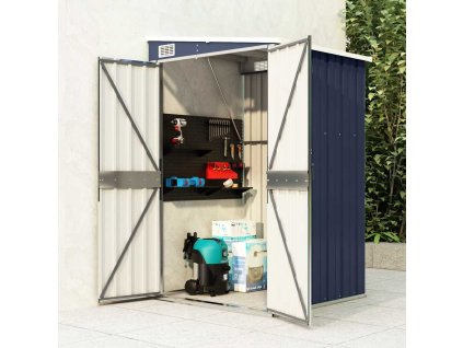 vidaXL Nástenná záhradná kôlňa antracitová 118x100x178 cm oceľ