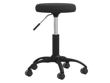 vidaXL Masážna stolička zamatová čierna
