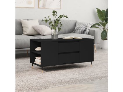 vidaXL Konferenčný stolík čierny 102x44,5x50 cm kompozitné drevo
