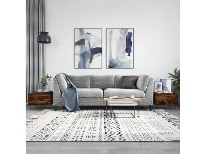 vidaXL Konferenčné stolíky 2 ks dymový dub 50x46x35cm kompozitné drevo