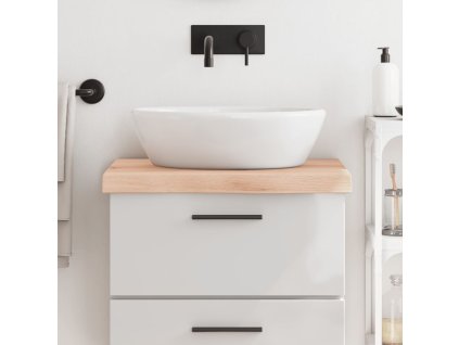 vidaXL Kúpeľňová doska 60x50x(2-6) cm neošetrený masív