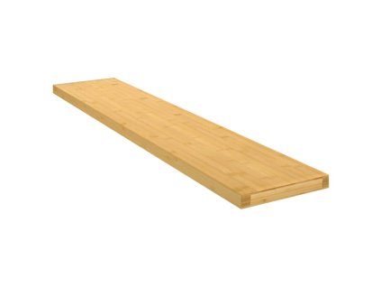 vidaXL Nástenná polica 100x20x2,5 cm, bambus