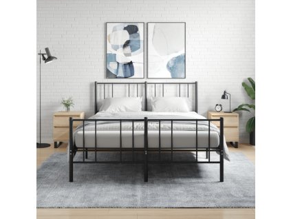 vidaXL Nočné stolíky 2 ks dub sonoma 40x35x50 cm kompozitné drevo