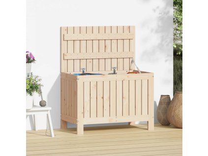 vidaXL Záhradný úložný box 76x42,5x54 cm masívna borovica