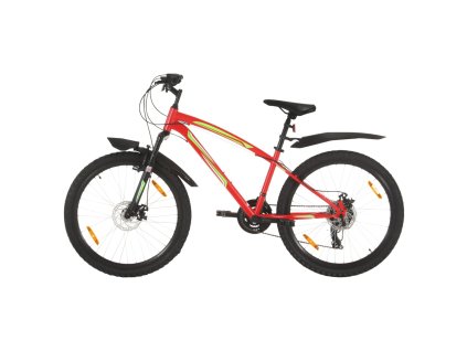 vidaXL Horský bicykel 21 rýchlostí 26" koleso 36 cm rám červený