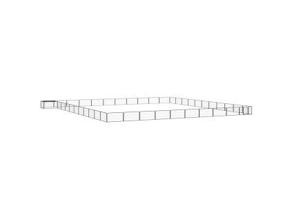 vidaXL Ohrádka pre psov 44 panelov čierna 100x50 cm práškovaná oceľ