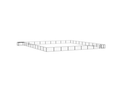 vidaXL Ohrádka pre psov 40 panelov čierna 100x50 cm práškovaná oceľ