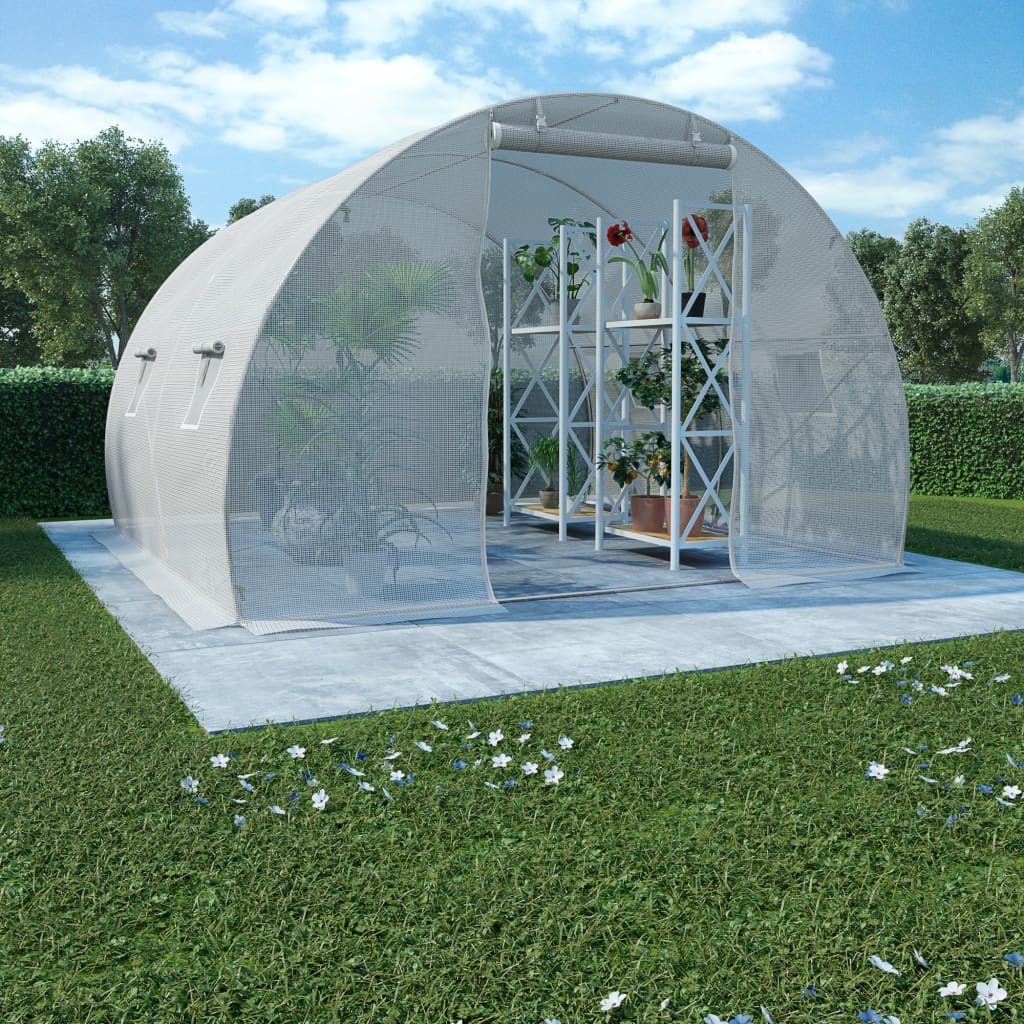 vidaXL Skleník 9 m² 300x300x200 cm