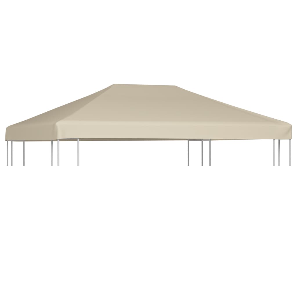 vidaXL Strieška na altánok 310 g/m² 4x3 m, béžová