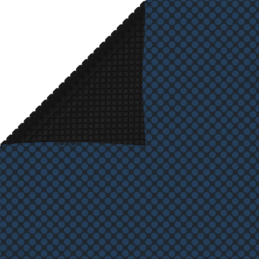 vidaXL Plávajúca solárna bazénová fólia z PE 549x274 cm čierna a modrá