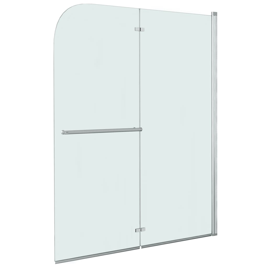 vidaXL Skladací sprchový kút 2 panely 120x140 cm ESG