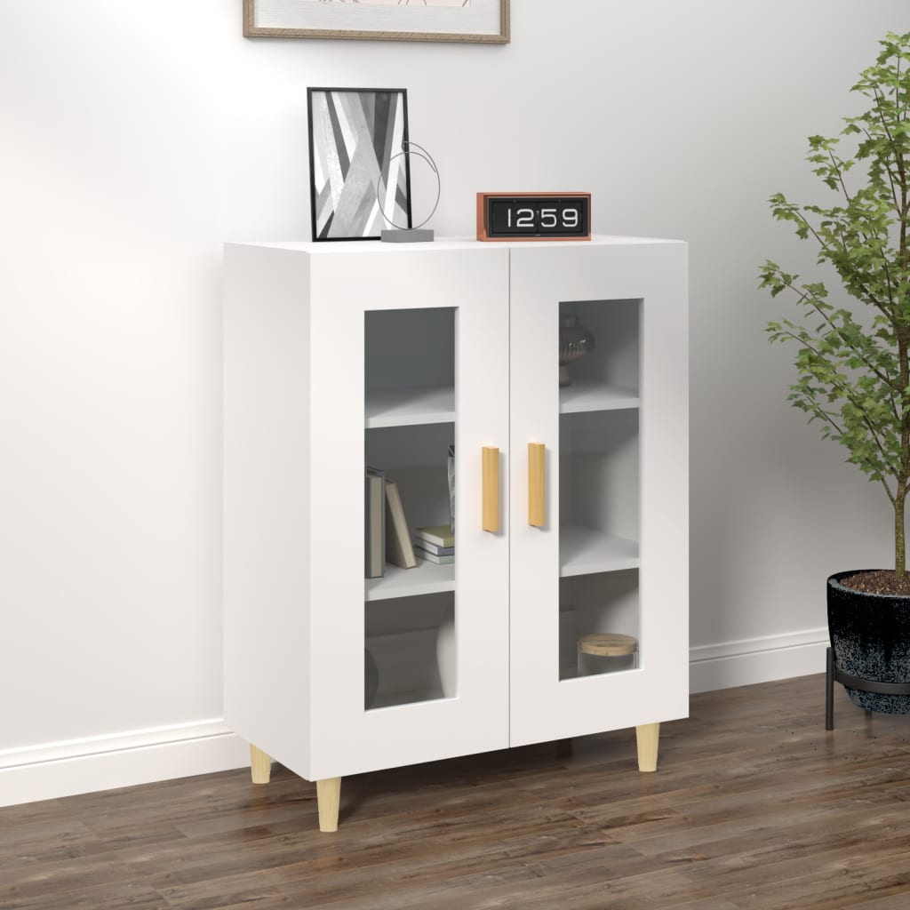 vidaXL Komoda biela 69,5x34x90 cm kompozitné drevo