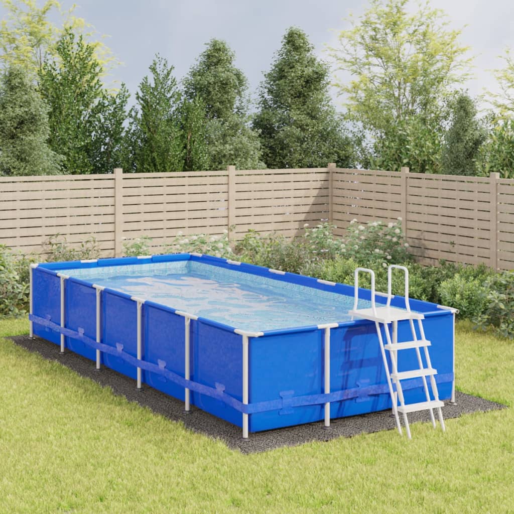 vidaXL Tkanina pod bazén bledosivá 820x420 cm polyesterová geotextília