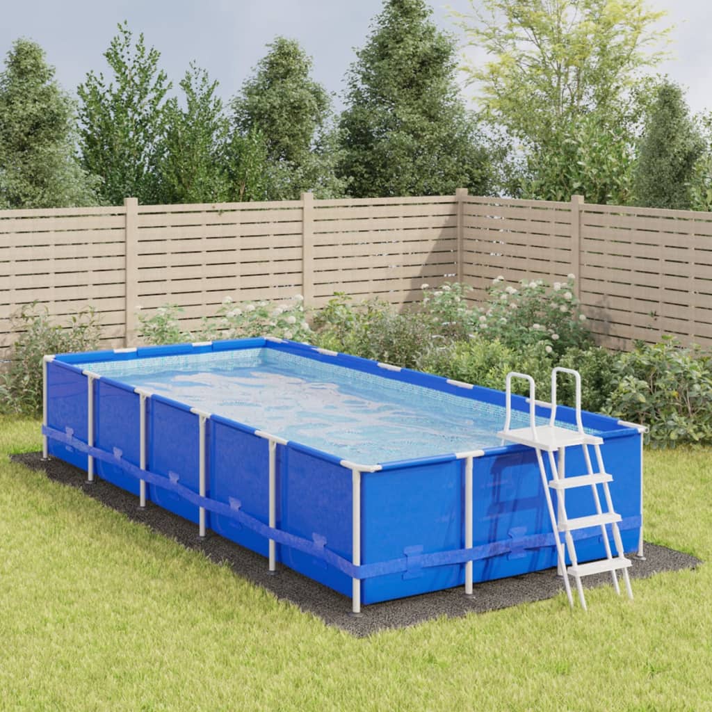 vidaXL Tkanina pod bazén bledosivá 750x370 cm polyesterová geotextília