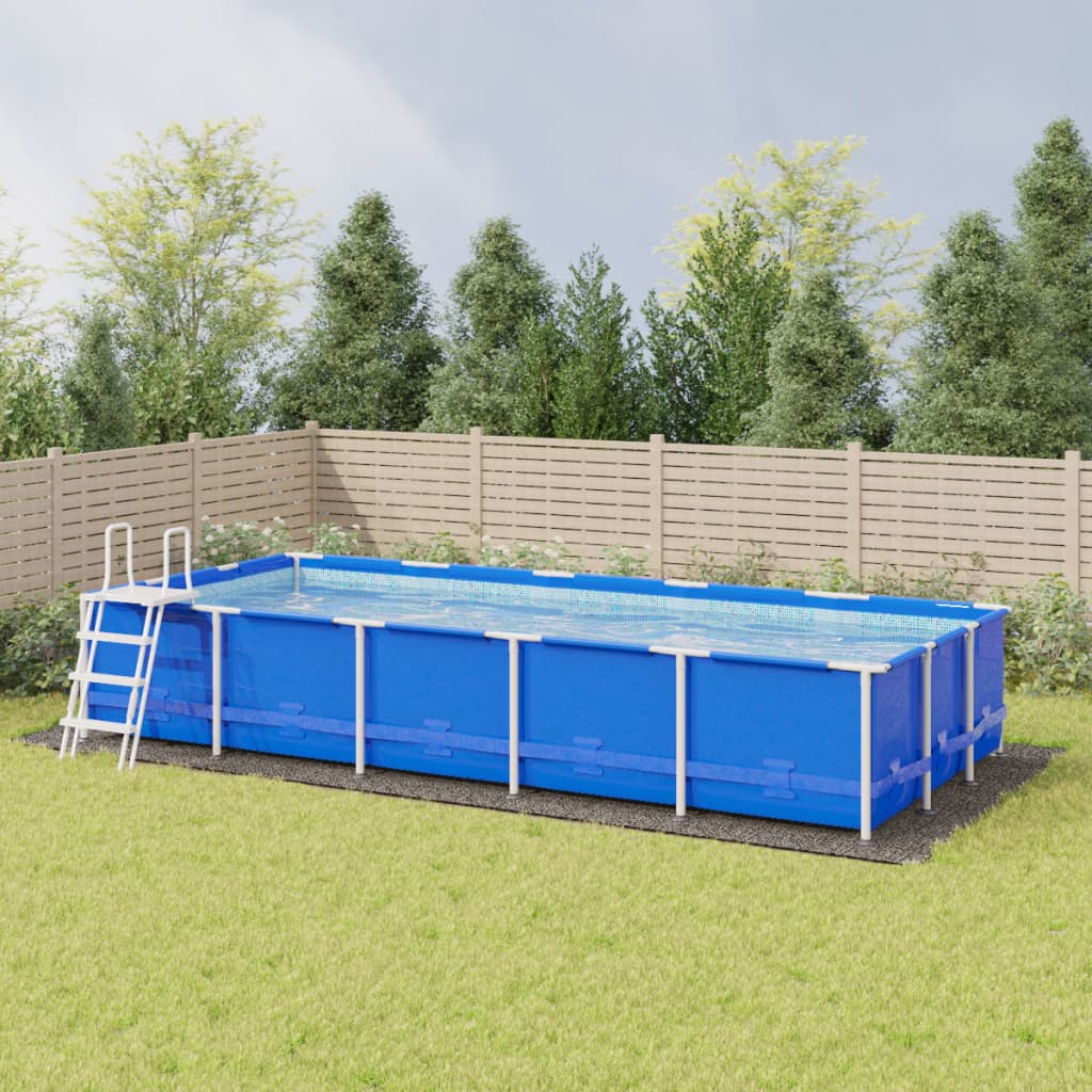vidaXL Tkanina pod bazén bledosivá 999x500 cm polyesterová geotextília