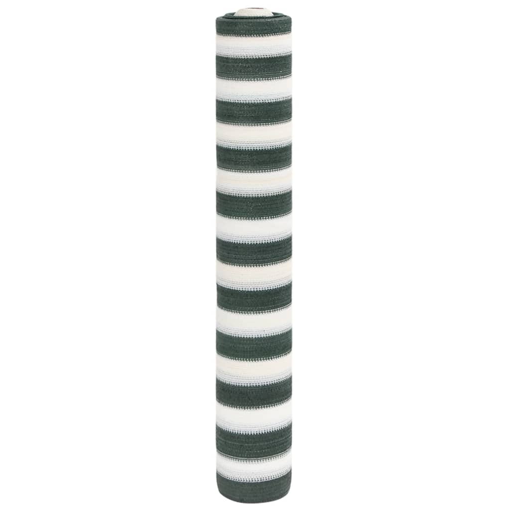 vidaXL Tieniaca sieť zeleno-biela 1,8x50 m HDPE 75 g/m²