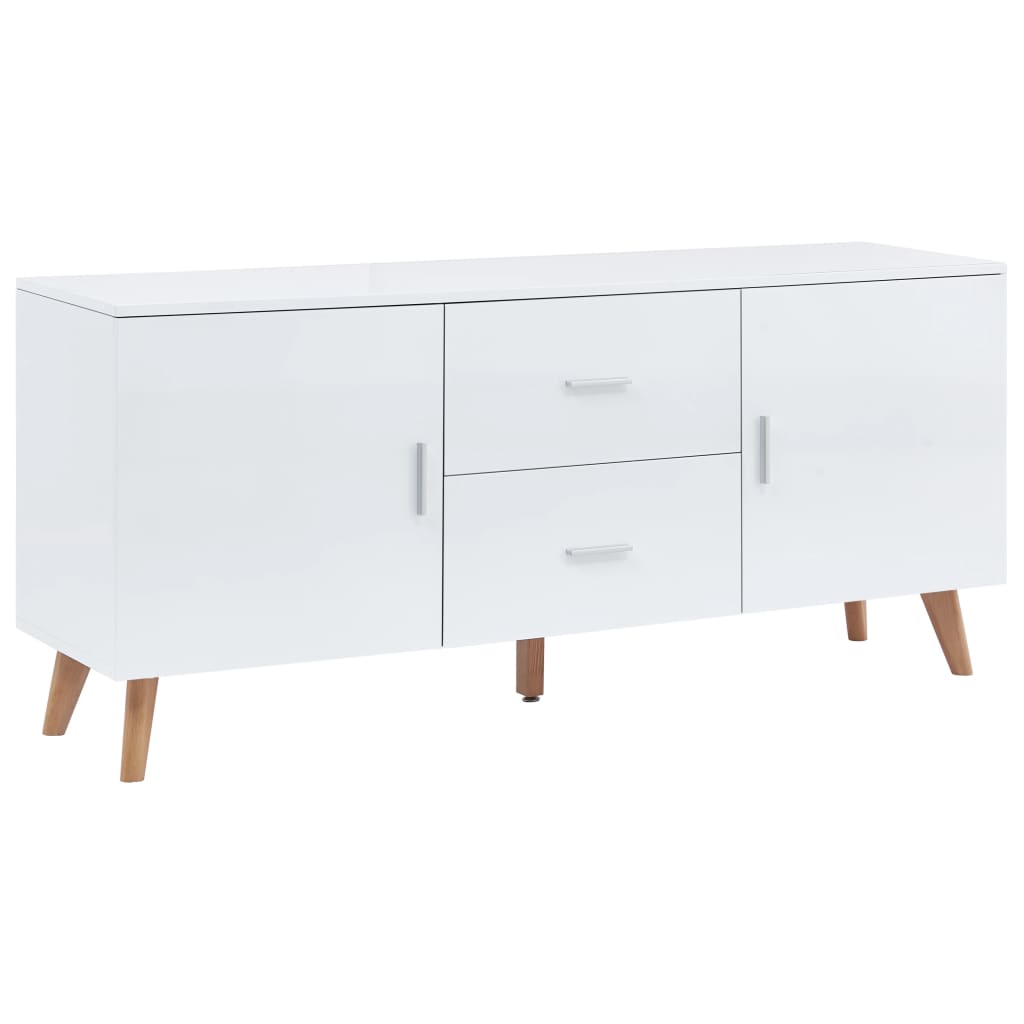 vidaXL Komoda biela 160x40x70 cm MDF