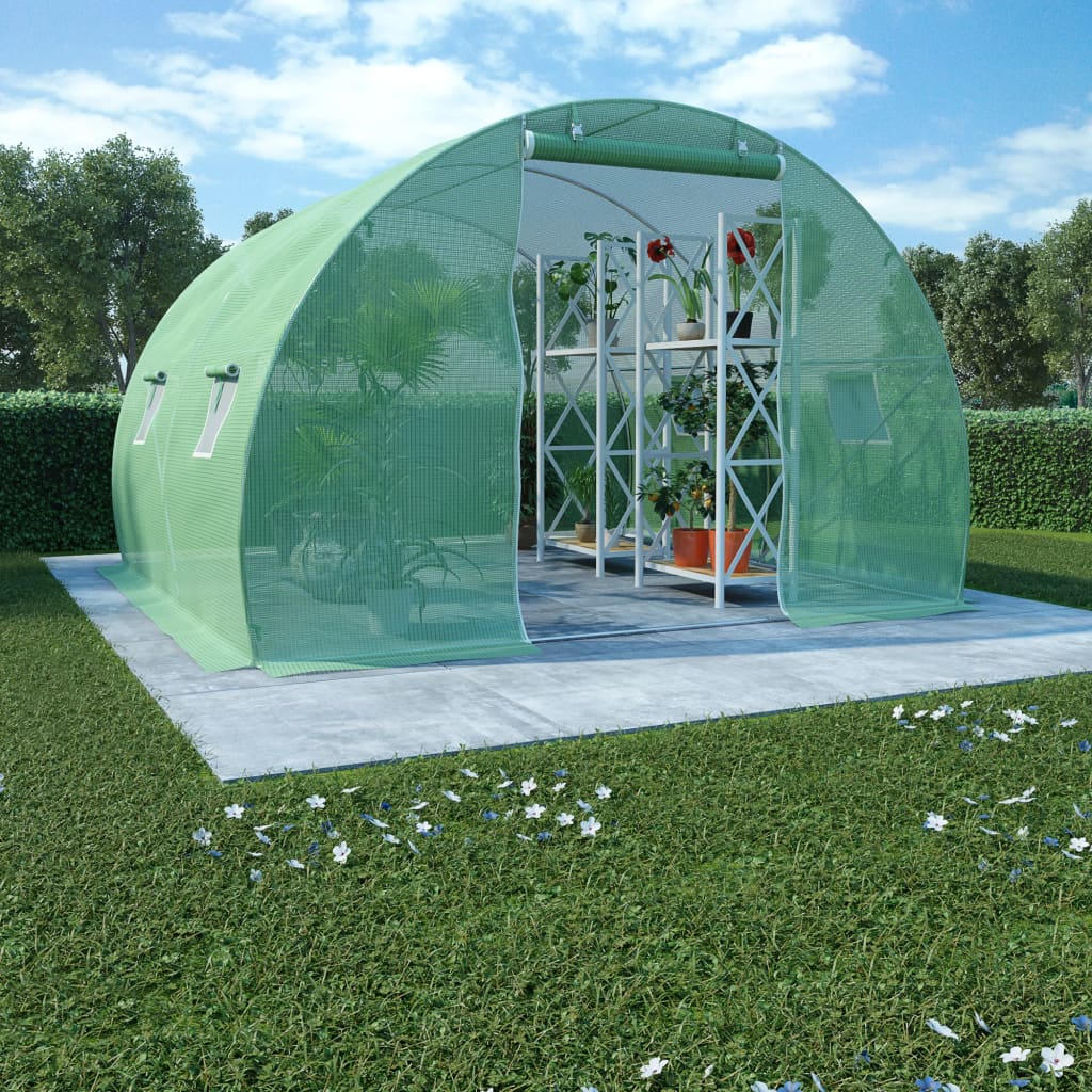 vidaXL Skleník 9 m² 300x300x200 cm