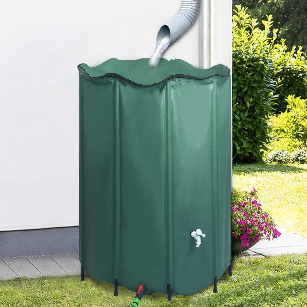 vidaXL Skladacia nádrž na dažďovú vodu s kohútikom 1250 l