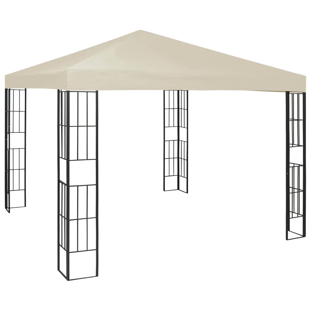 vidaXL Altánok krémový 3x3 m