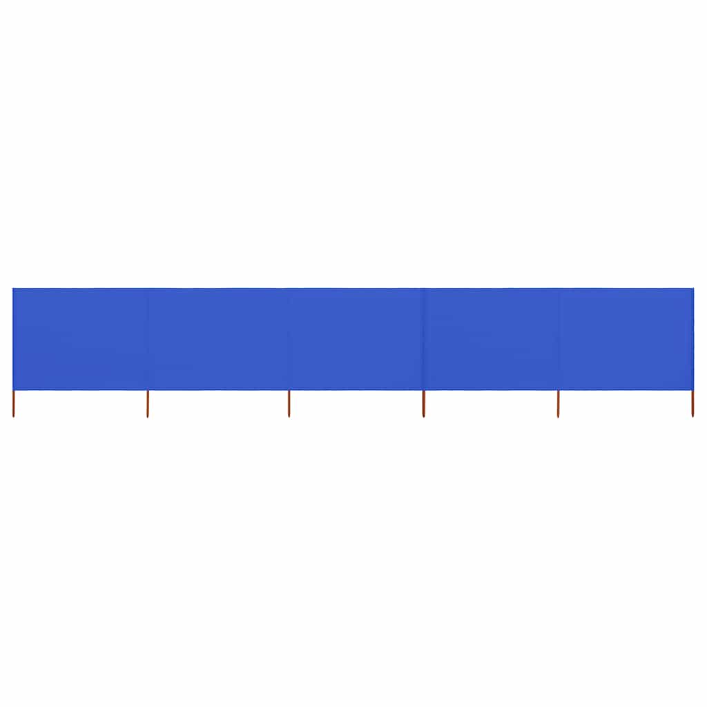 vidaXL 5-panelová zábrana proti vetru látková 600x120 cm azúrovo-modrá