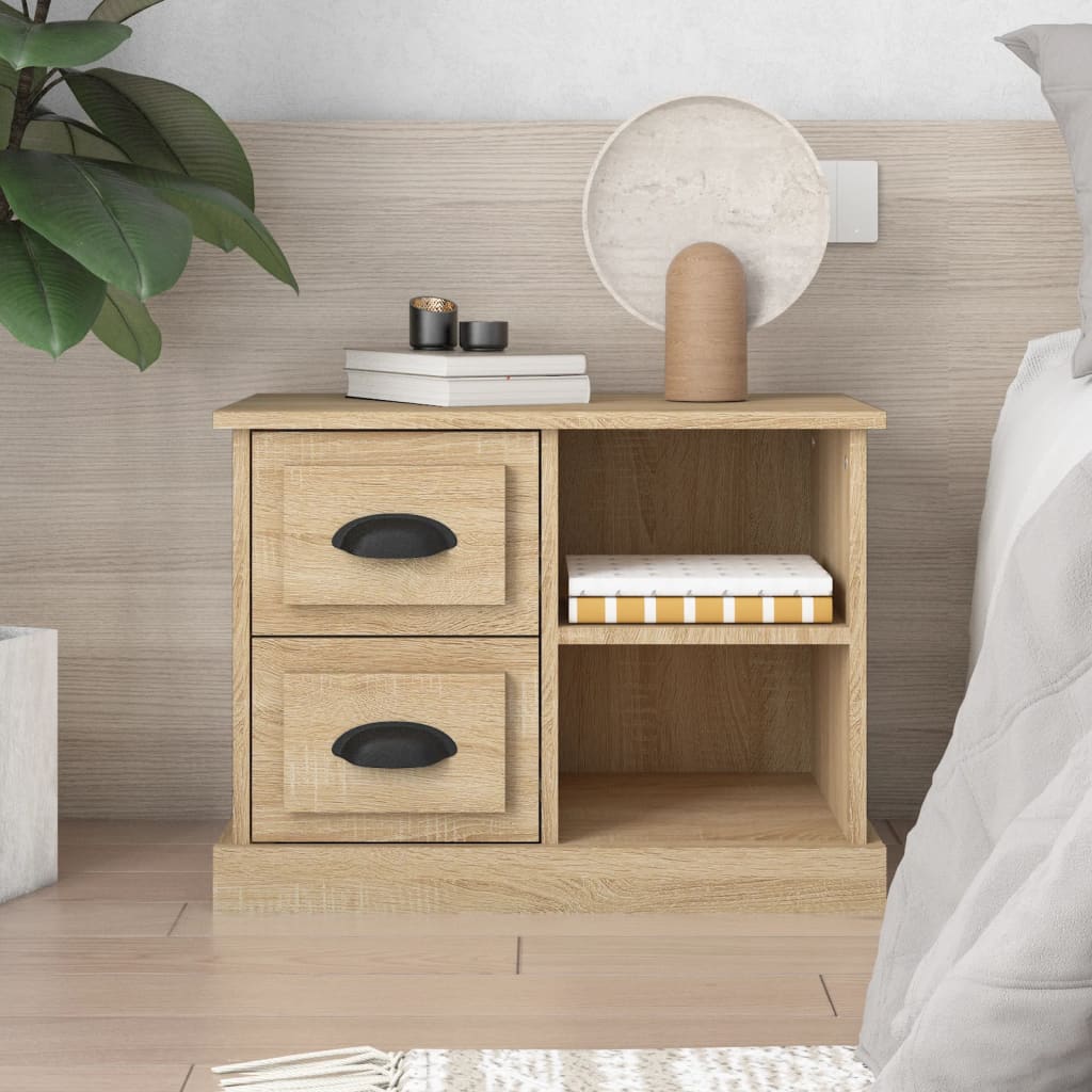 vidaXL Nočný stolík dub sonoma 60x35,5x45 cm