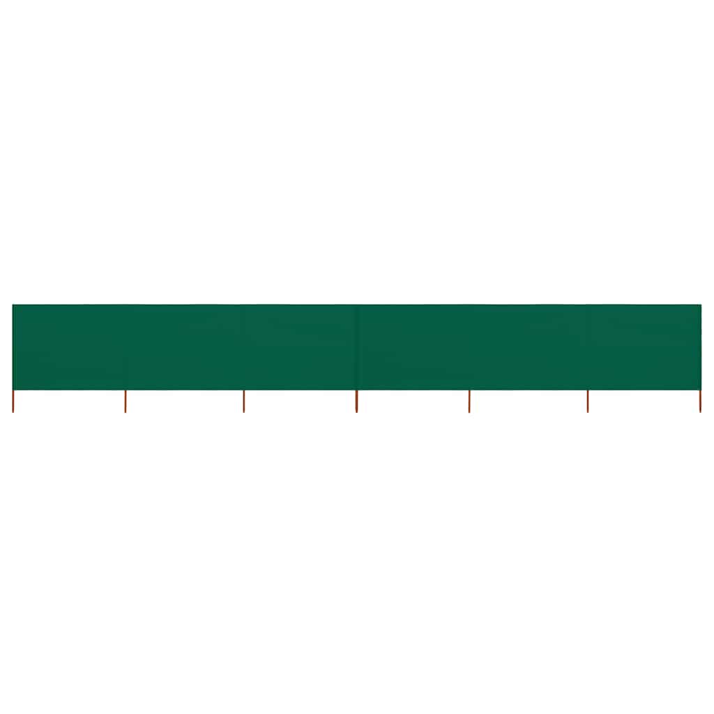 vidaXL 6-panelová zábrana proti vetru látková 800x120 cm zelená