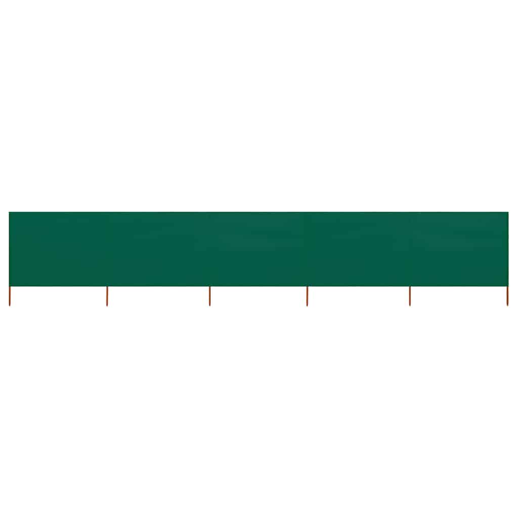 vidaXL 5-panelová zábrana proti vetru látková 600x120 cm zelená