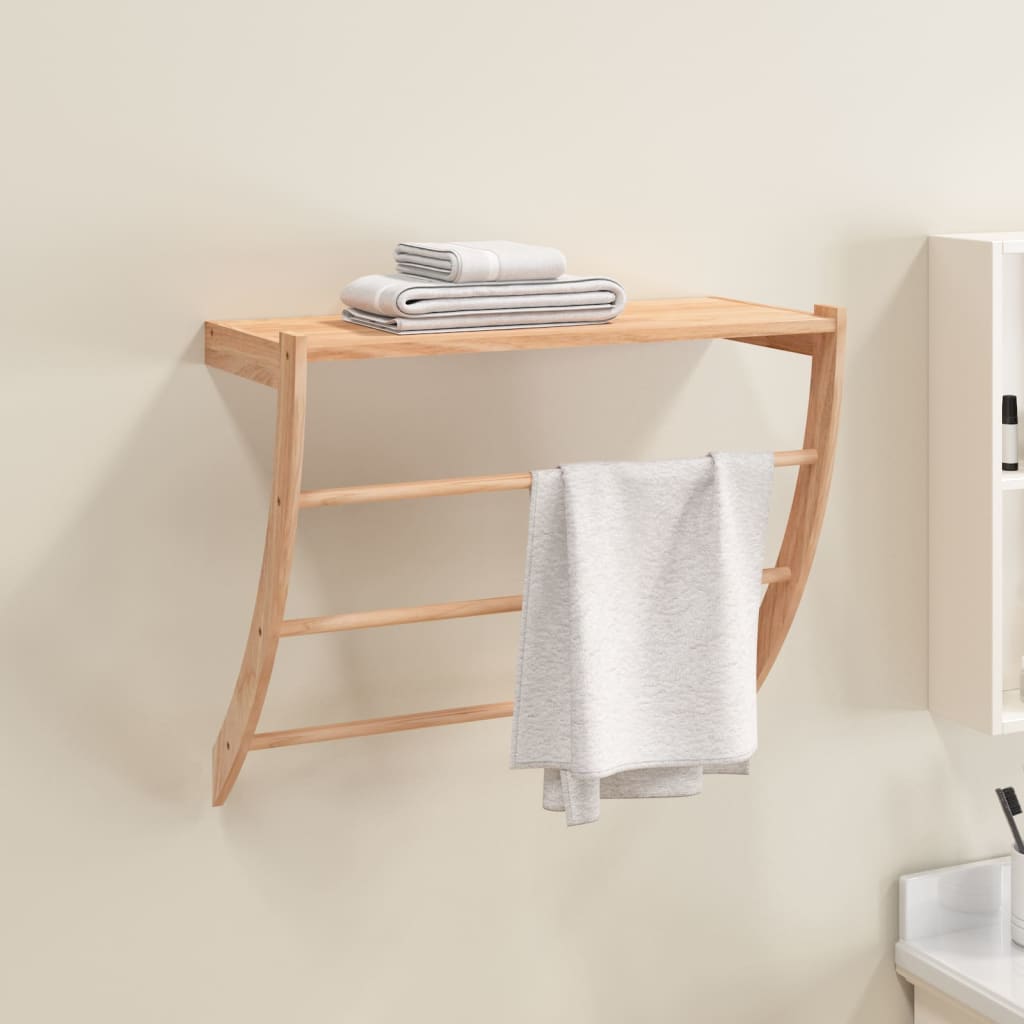 vidaXL Stojany na uteráky 60x25,5x49 cm masívny orech