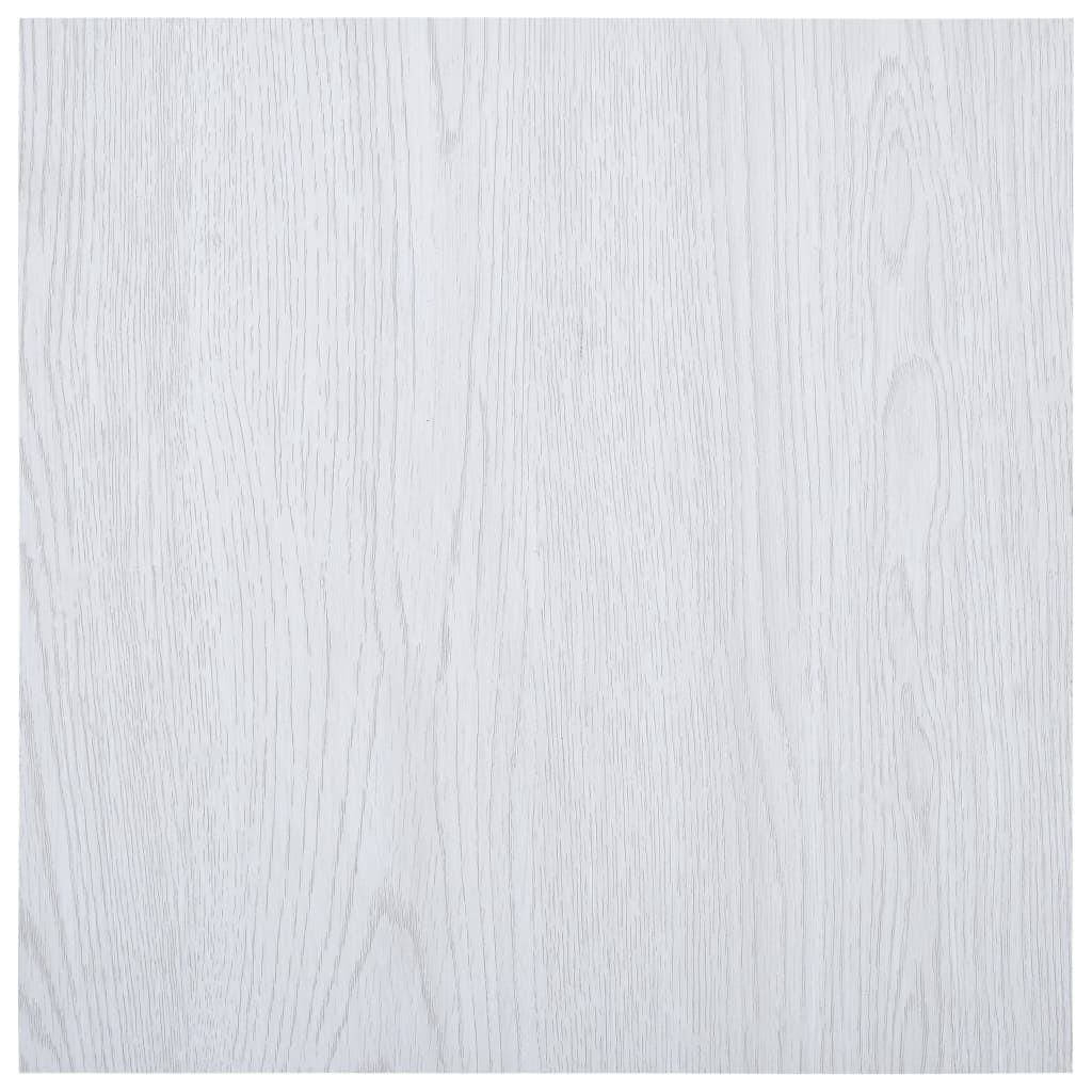 vidaXL Samolepiace podlahové dosky 5,11 m², PVC, biele