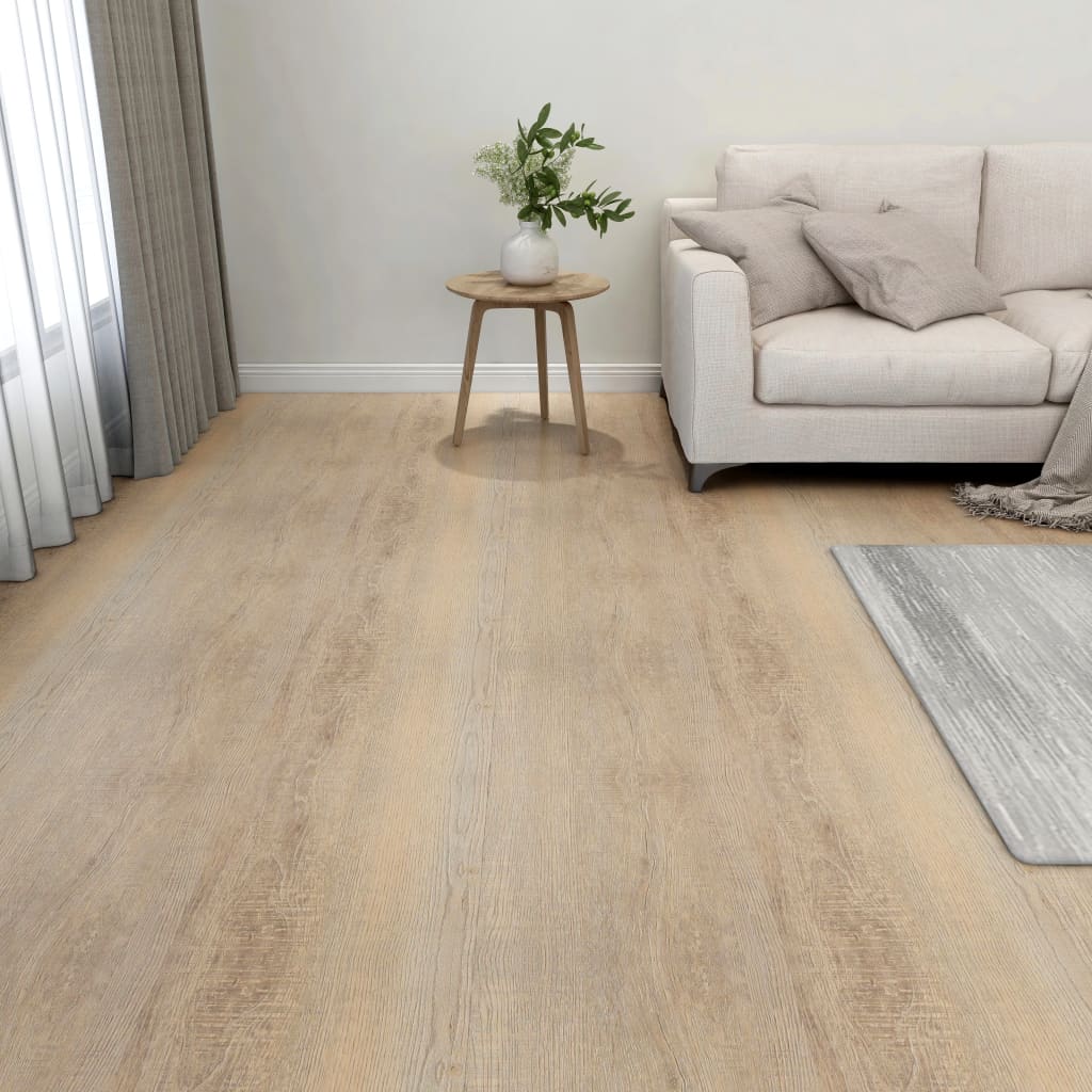 vidaXL Samolepiace podlahové dosky 55 ks, PVC 5,11 m², hnedé