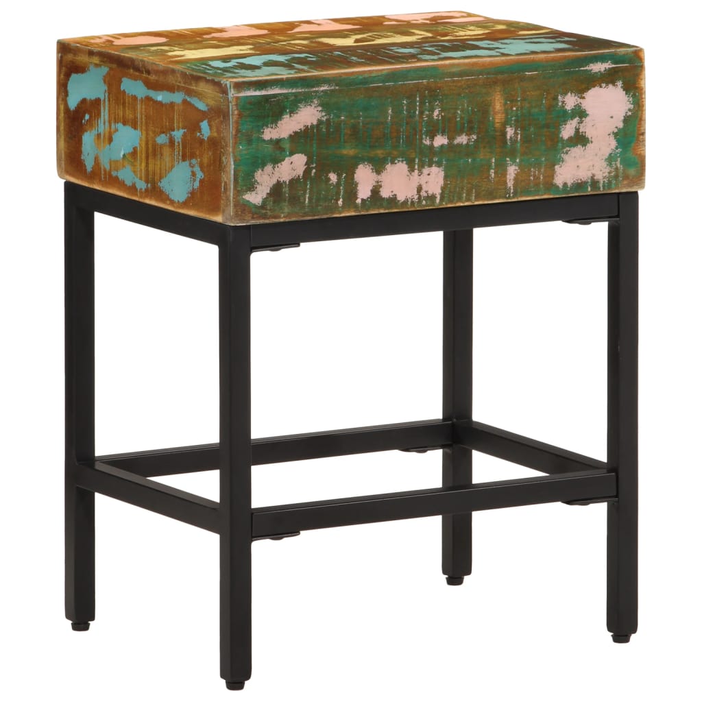 vidaXL Príručný stolík 40x30x51 cm recyklovaný drevený masív