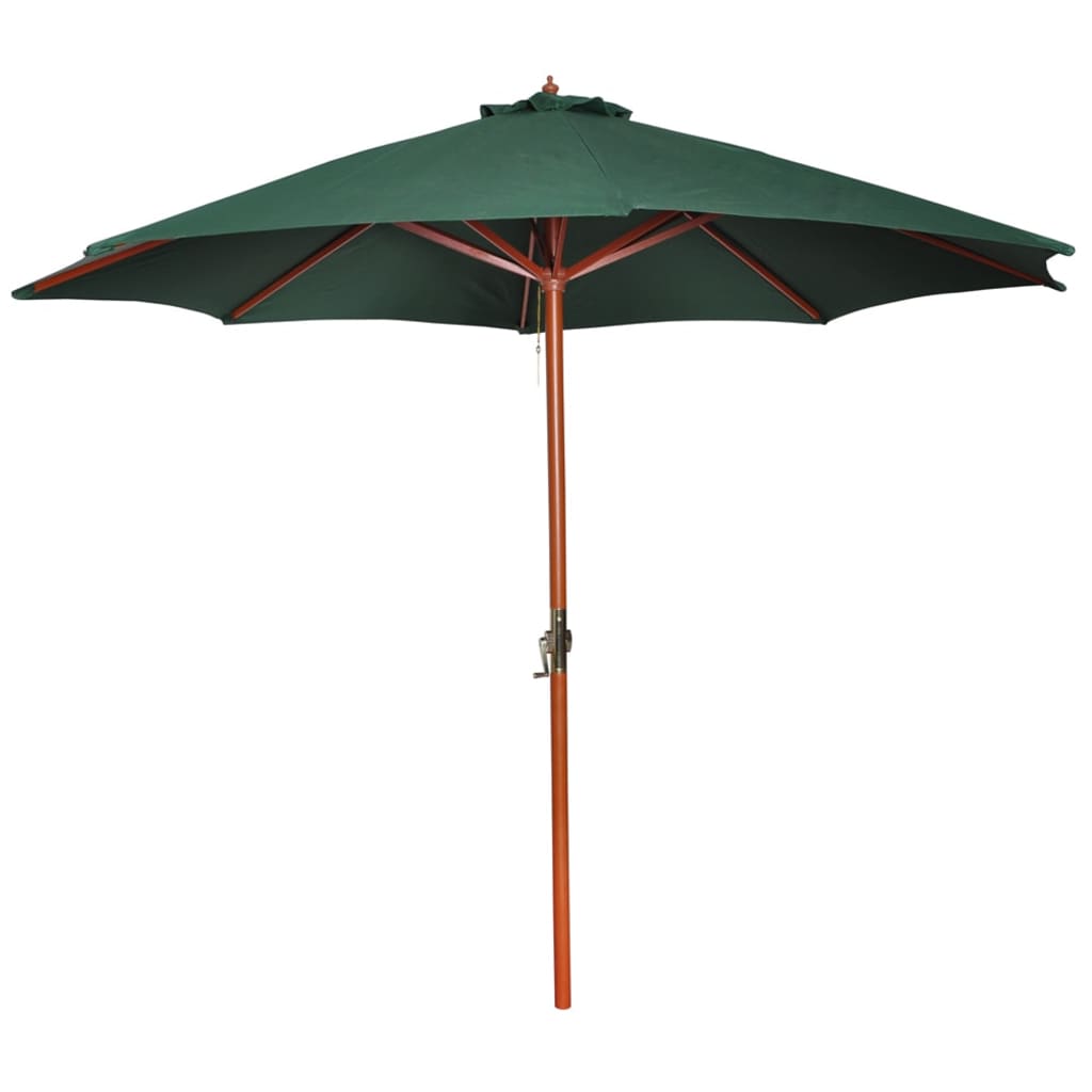 vidaXL Slnečník, zelený 258 cm