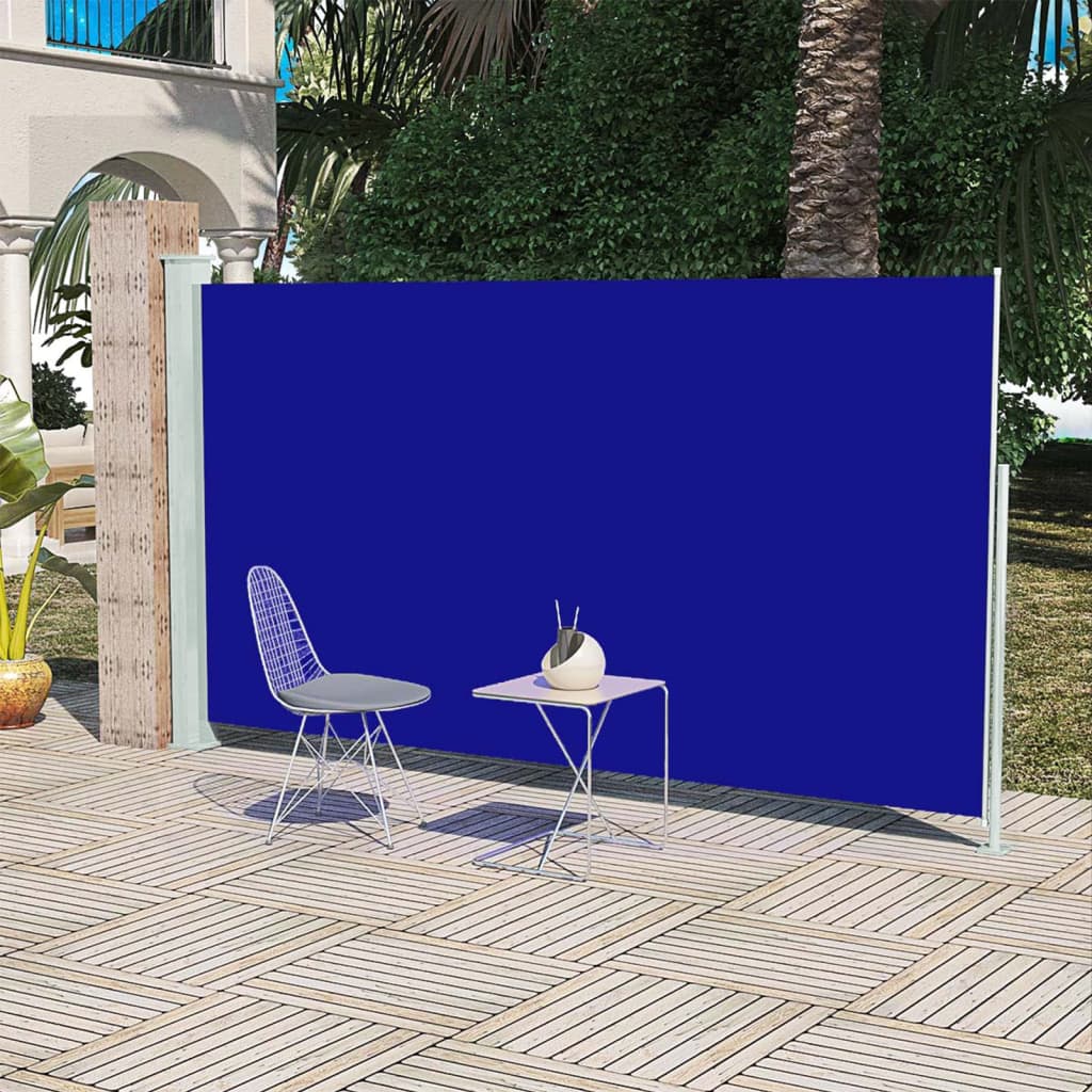 Bočná markíza na terasu/balkón 160x300 cm, modrá