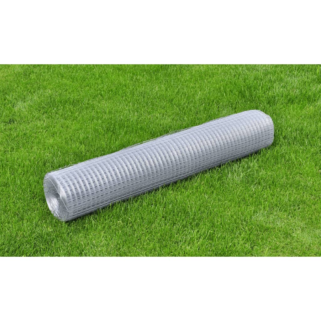 vidaXL Drôtené pletivo pozinkovaná oceľ 25x1 m strieborné