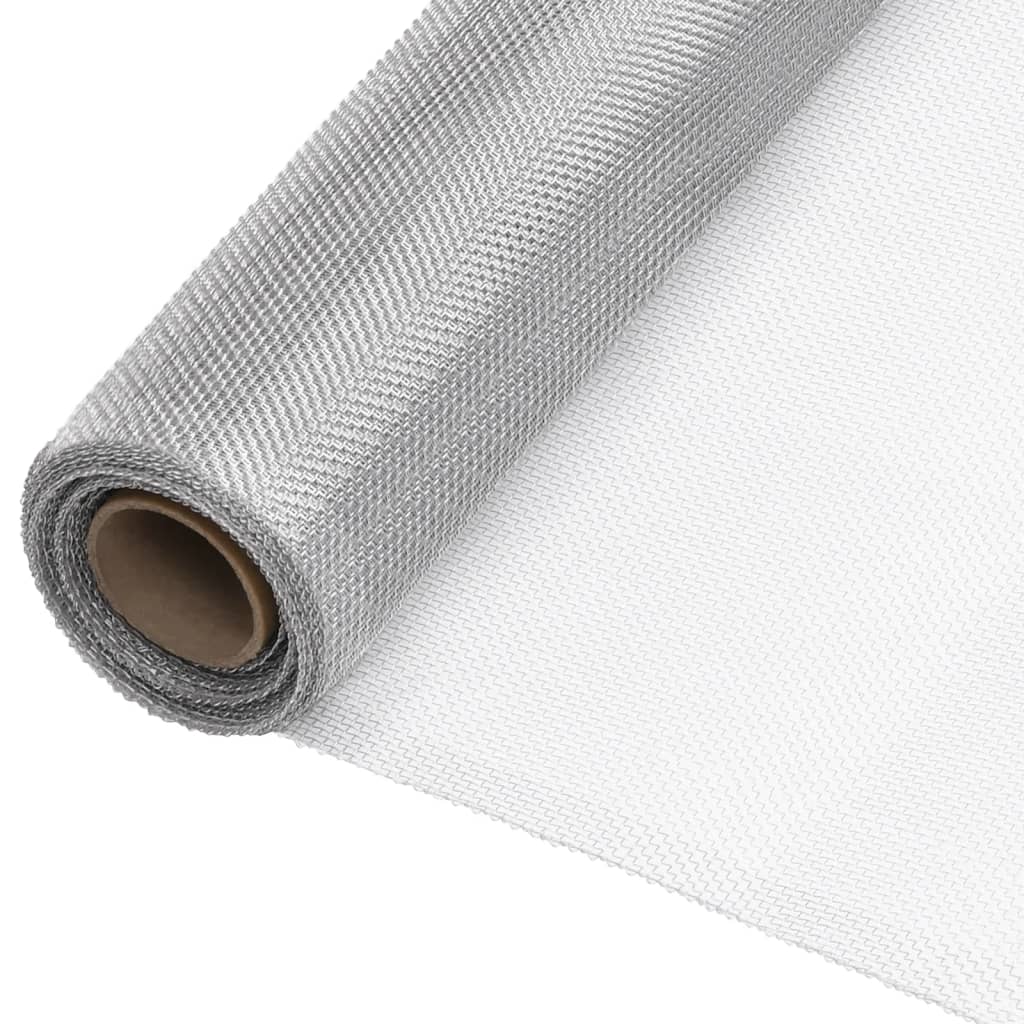 vidaXL Sieť proti hmyzu hliník 60x2000 cm strieborná