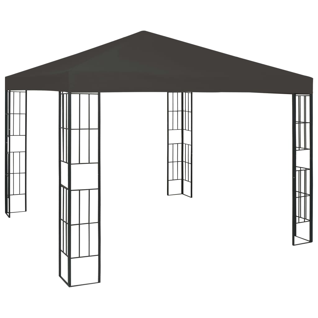 vidaXL Altánok 3x3 m, antracitový