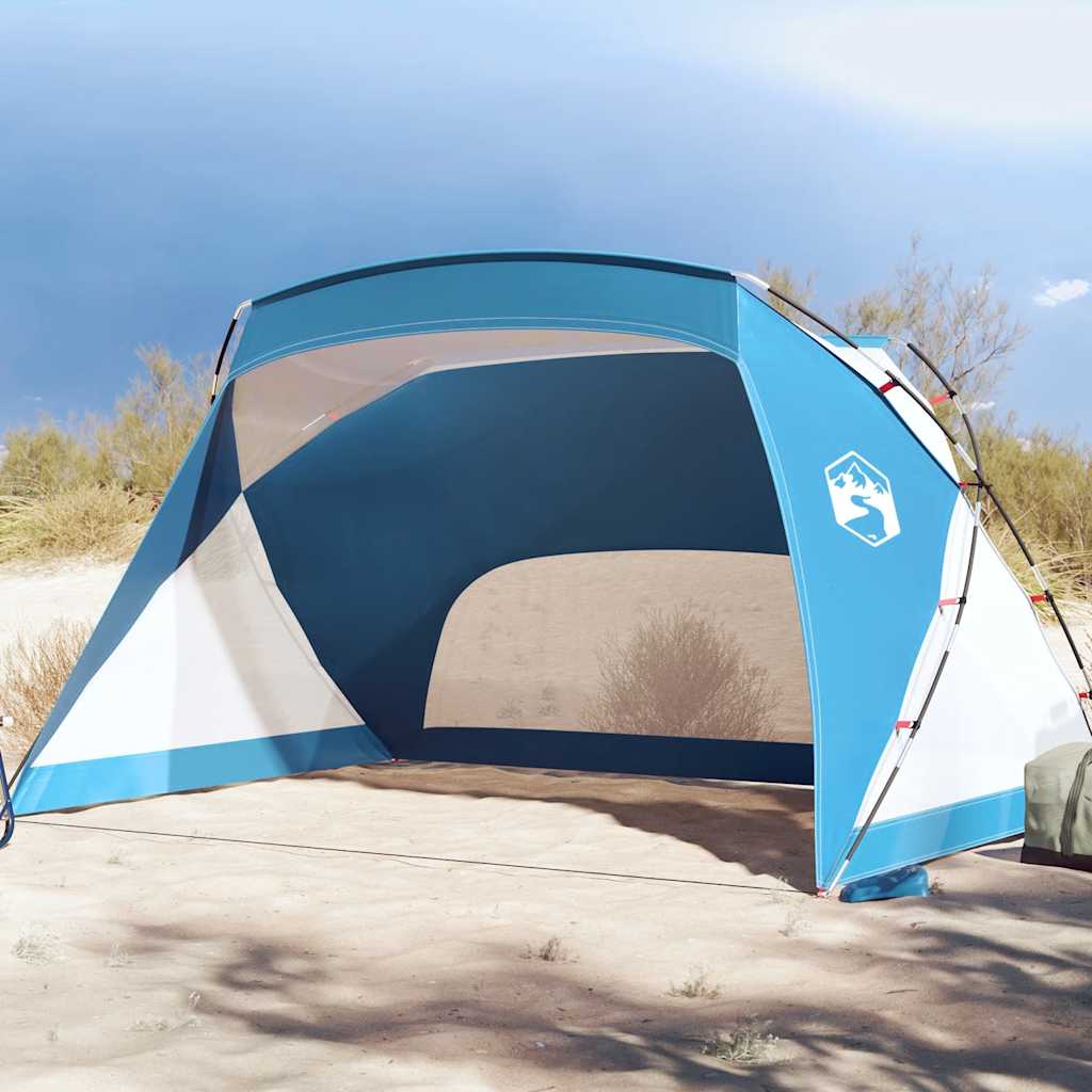 vidaXL Plážový stan, azúrovo modrý 274x178x170/148 cm, 185T polyester