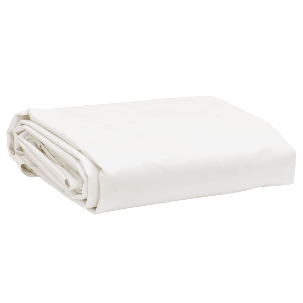 vidaXL Celta biela 5x7 m 650 g/m²