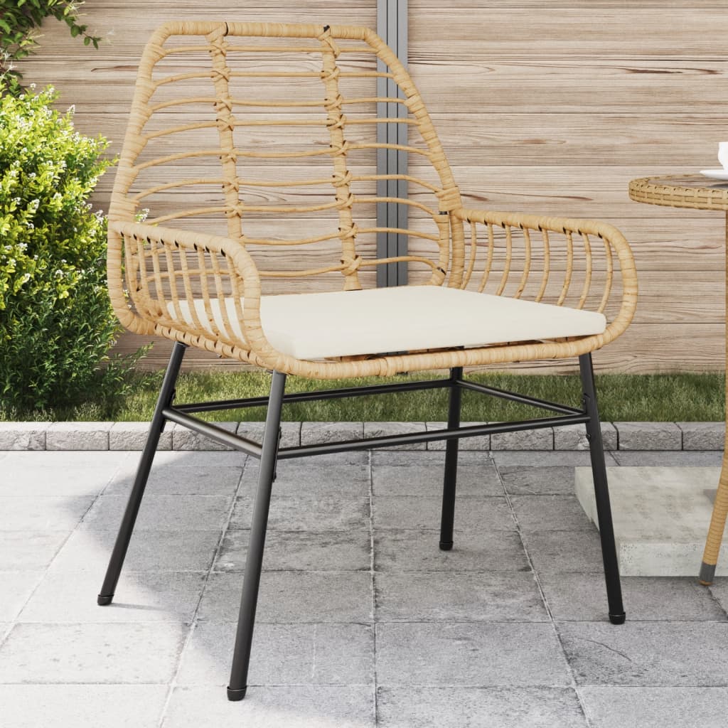 vidaXL Záhradné kreslá 2 ks s vankúšmi hnedé polyratan
