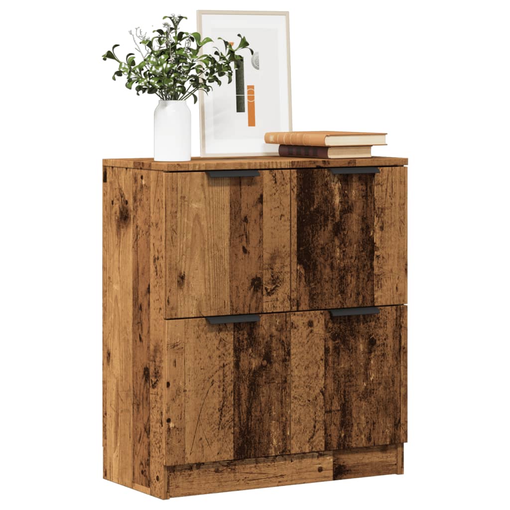 vidaXL Komoda staré drevo 60x30x70 cm kompozitné drevo