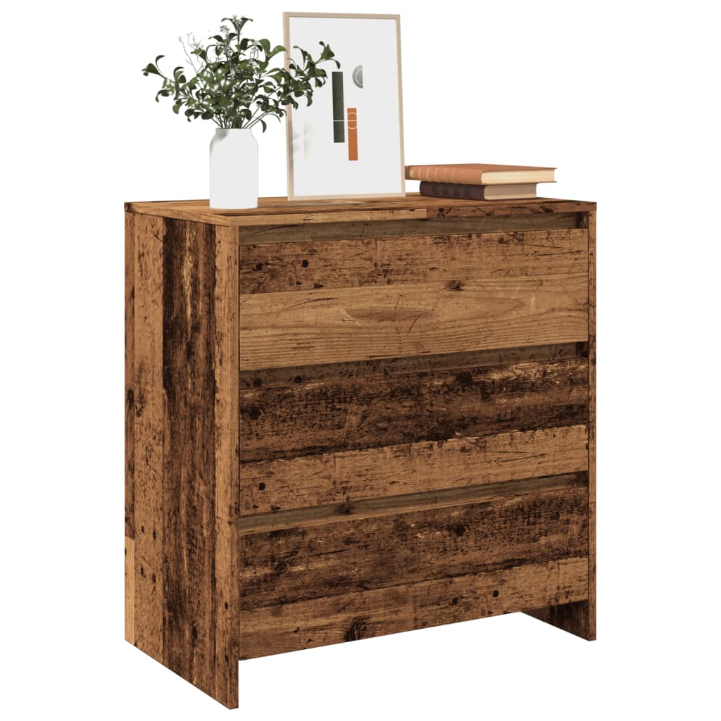 vidaXL Komoda staré drevo 70x41x75 cm spracované drevo